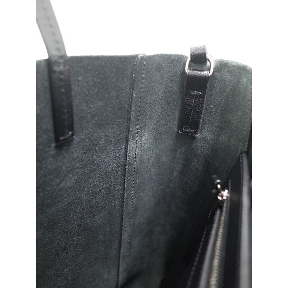 Celine Tote Cabas Vertical Bag grained black calfskin - Picture 4 of 9